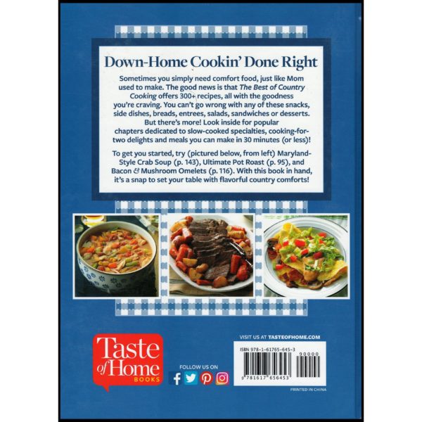 Taste of Home - The Best Of Country Cooking 2017 (Hardcover)