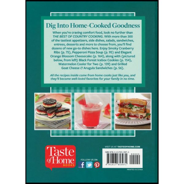 Taste of Home - The Best of Country Cooking 2015 (Hardcover)