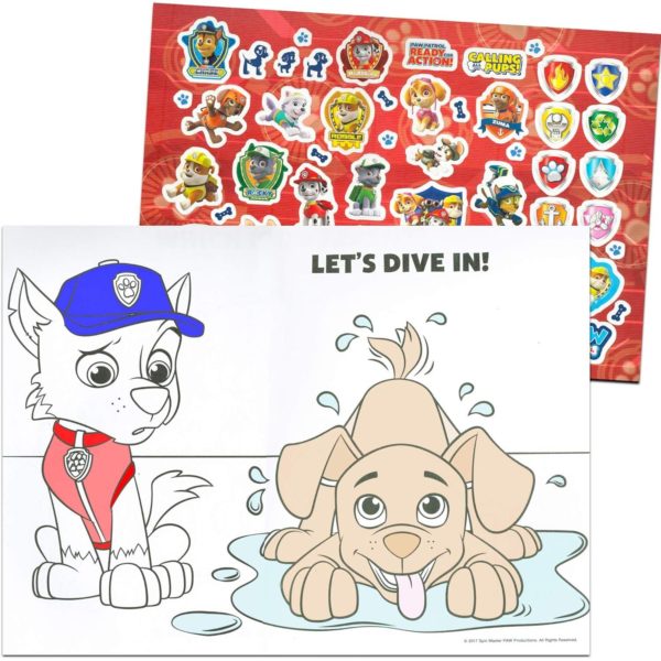 Paw Patrol Jumbo Coloring and Activity Giant Floor Pad & Coloring Book (Spiral Bound) (Paperback)