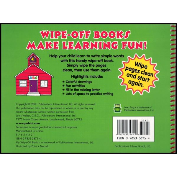 First Words My Wipe-Off Book (Fun Word Activities!) (Paperback)