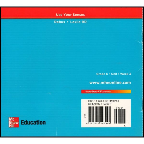 Reading Wonders Leveled Reader At School: On-Level Unit 1 Week 3 Grade K (ELEMENTARY CORE READING) (Paperback)