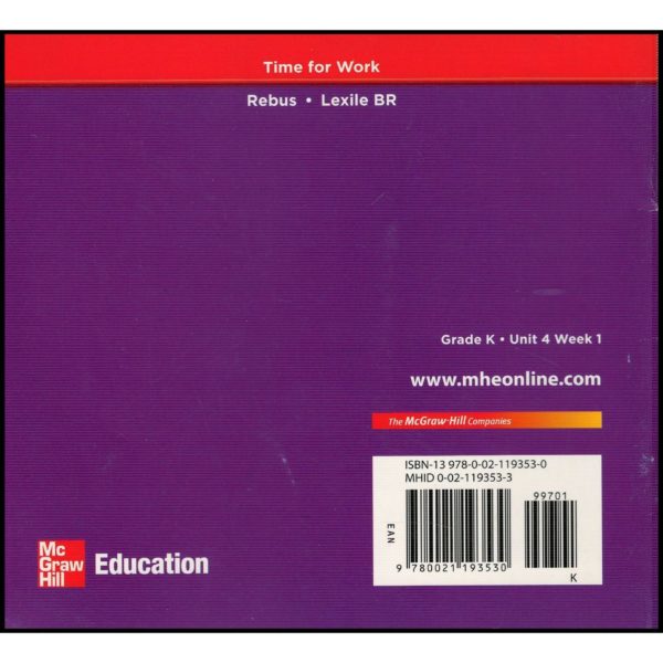 Reading Wonders Leveled Reader On the Job: ELL Unit 4 Week 1 Grade K (ELEMENTARY CORE READING) (Paperback)
