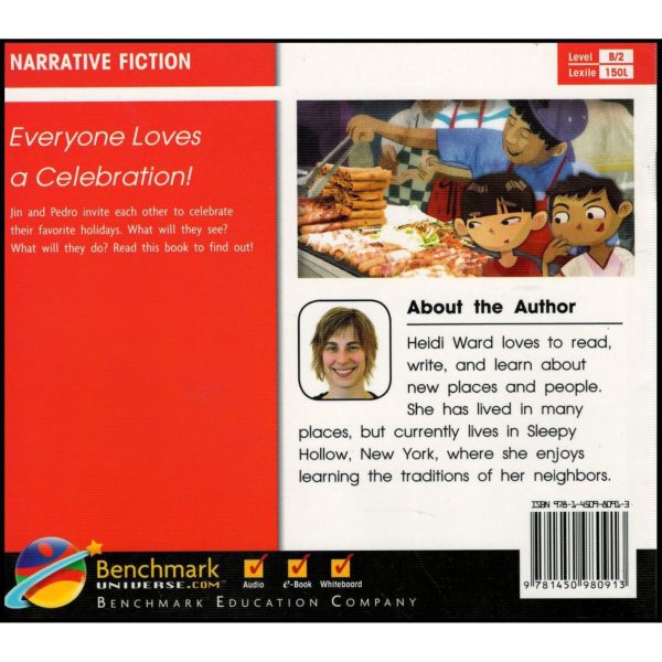 Jin and Pedro Celebrate! [Text Connections Narrative Fiction Level B/2 Lexile 150L] (Paperback)