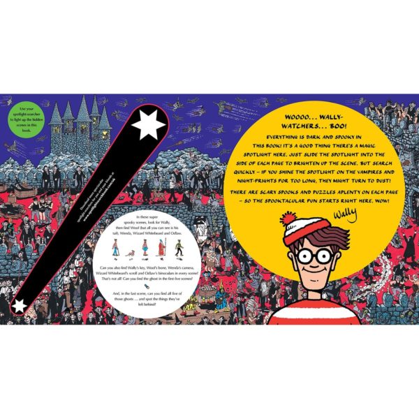 Where's Waldo? Spooky Spotlight Search: (A Halloween Hidden Object Search-and-Find Puzzle Book) (Paperback)