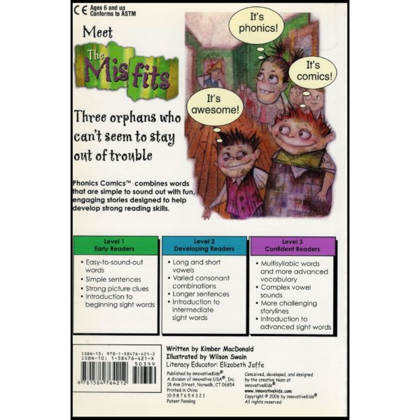 Phonics Comics: The Misfits - Level 3 (Paperback)