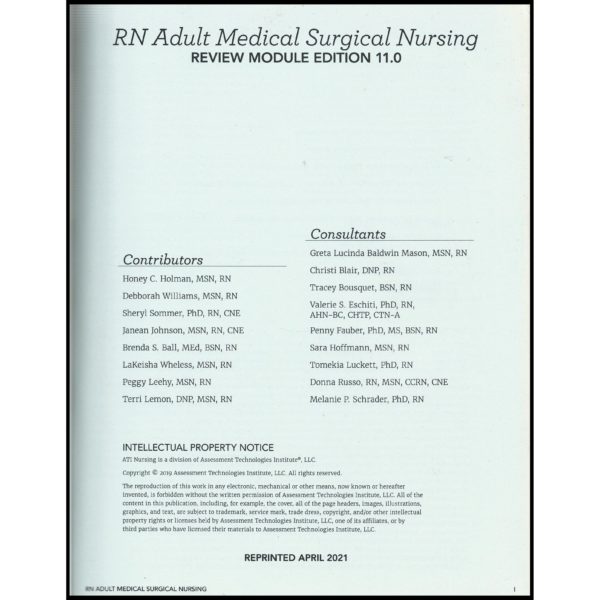 Content Mastery Series: RN Adult Medical Surgical Nursing Review Module: Edition 11.0 (Paperback)