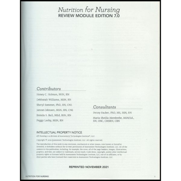 Content Mastery Series: RN Nutrition for Nursing: Edition 7.0 (Paperback)