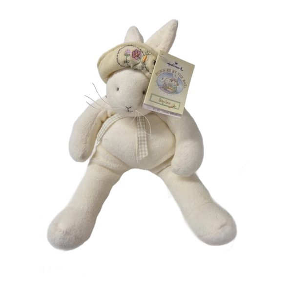 2002 Hallmark Bunnies By The Bay "Baylee" Bunny Rabbit 12" Plush Stuffed Easter