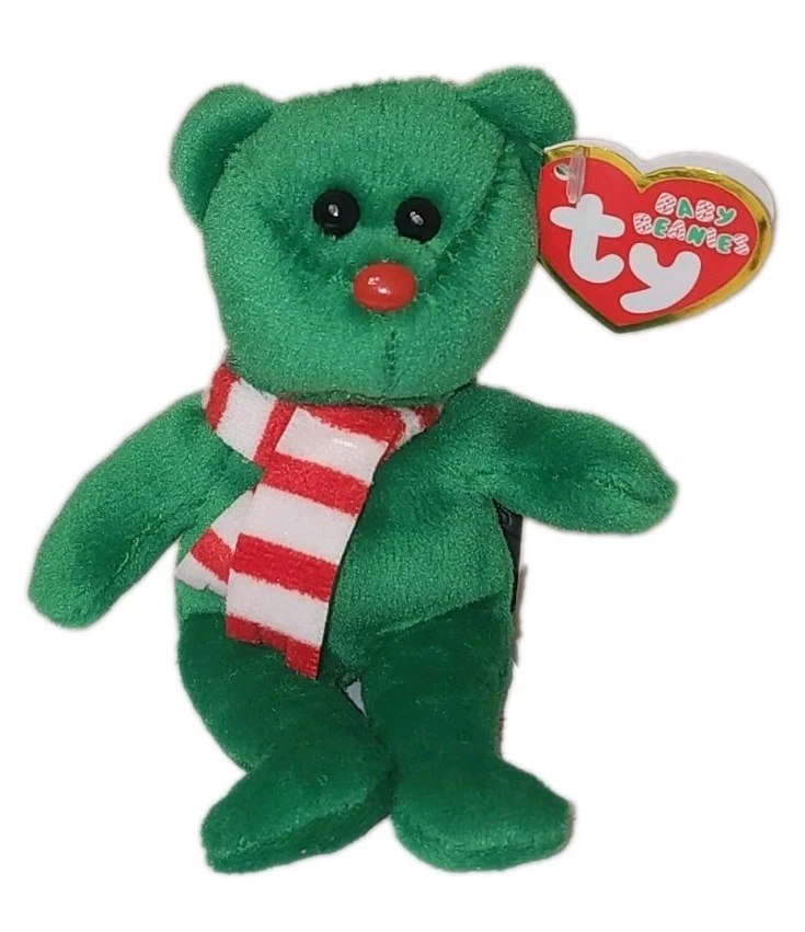 Ty Holiday Baby Beanie: WINDCHILL the Green Bear Plush Ornament (4.5 inch)