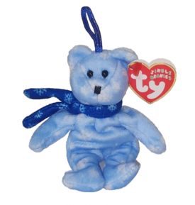 Ty Jingle Baby Beanie: 1999 Holiday Teddy the Bear Plush Ornament (5 inch)