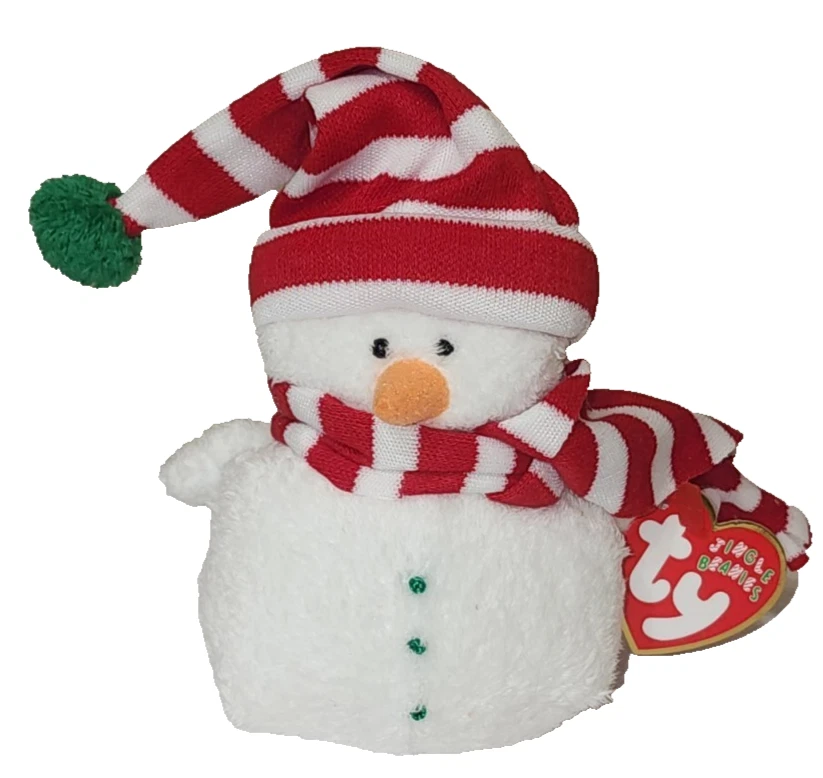 Ty Jingle Baby Beanie: MR. FROST the Snowman Plush Ornament (4 inch)