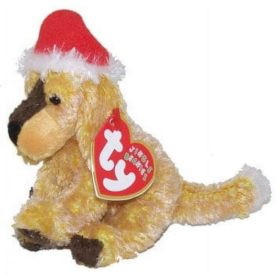 TY Jingle Beanie Baby: JINGLEPUP the Dog Plush Ornament (4 inch)