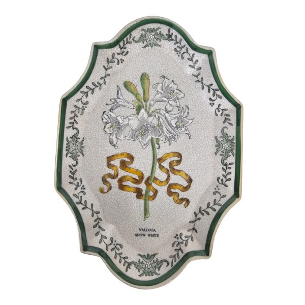 Vintage 1990's Earthenware Botanical English Country Decorative Wall Hanging Plate Set of 4