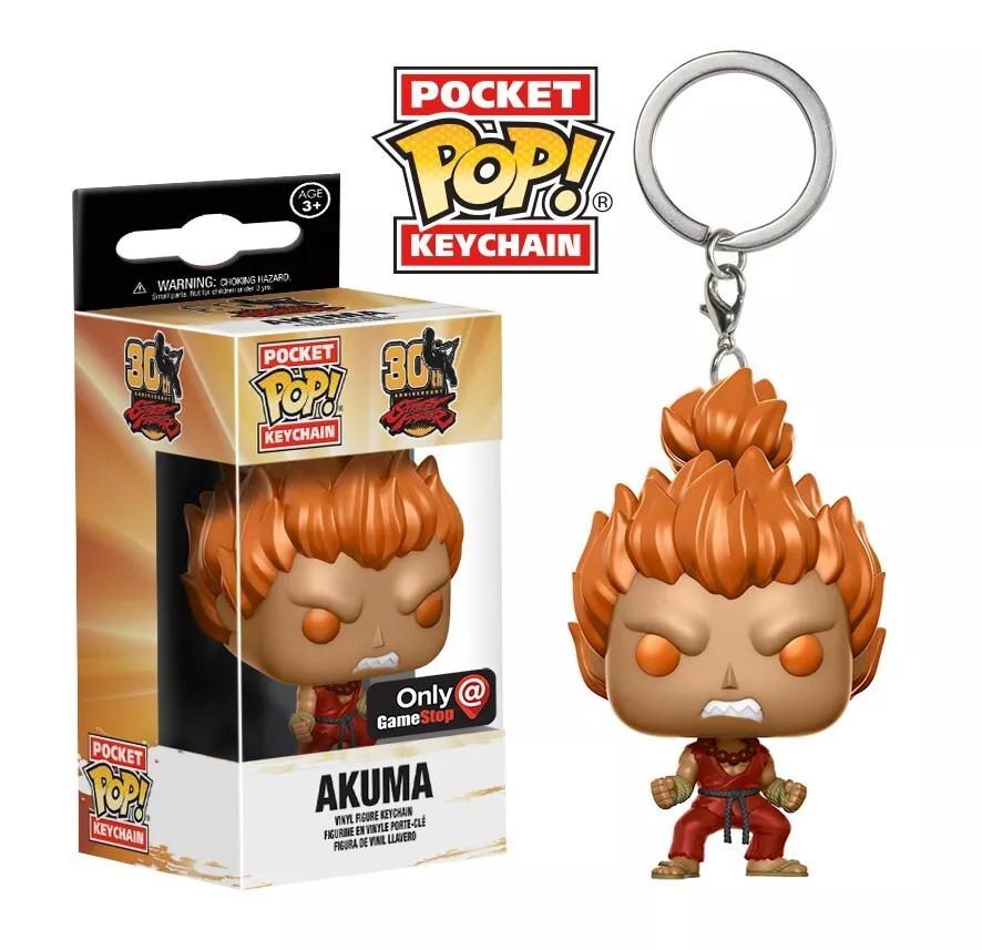 Funko Pocket Pop! Keychain: 30th Anniversary Street Fighter - AKUMA