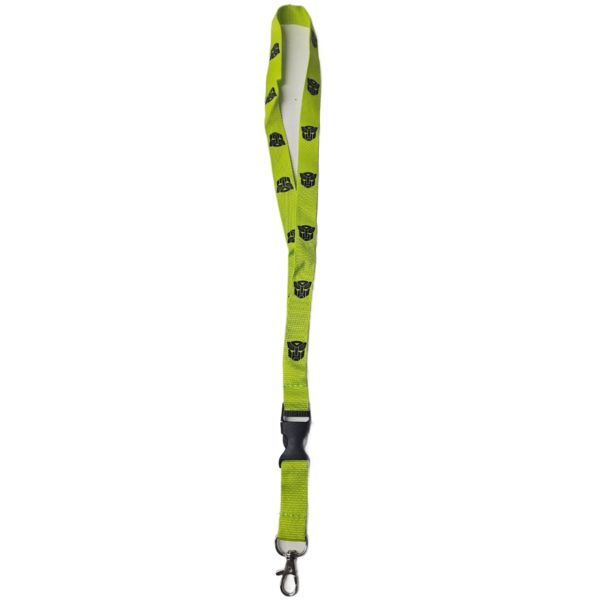 Transformers Optimus Prime Lanyard Detachable Keyring Neon Green