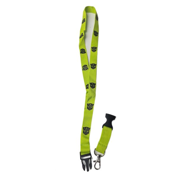 Transformers Optimus Prime Lanyard Detachable Keyring Neon Green