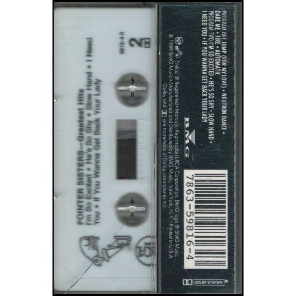 Pointer Sisters Greatest Hits (Music - Cassette)