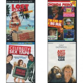DVD Comedy Movies 4 Pack Fun Gift Bundle: National Lampoon's Lost Reality  Kind of a Big Deal  Celebrity Sex Tape  Any Which Way You Can