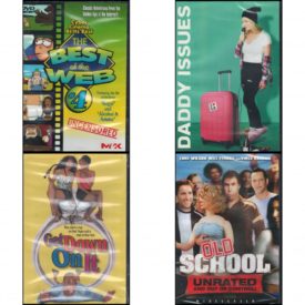 DVD Comedy Movies 4 Pack Fun Gift Bundle: The Best of the Web #4: Kegel and Alcohol & Ammo  Daddy Issues 2020  Get Down on it  Old School Widescreen Unrated Edition