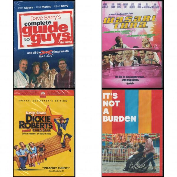 DVD Comedy Movies 4 Pack Fun Gift Bundle: Dave Barry's Complete Guide to Guys: The Movie  Wasabi Tuna  Dickie Roberts: Former Child Star  It's Not a Burden: The Humor and Heartache of Raising Elderly Parents