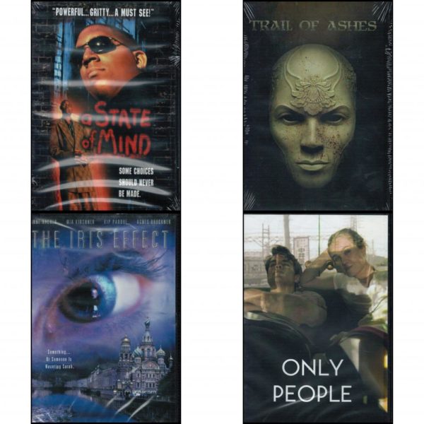 DVD Assorted Movies 4 Pack Fun Gift Bundle: A State of Mind  Trail of Ashes  The Iris Effect  Only People