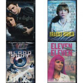 DVD Assorted Movies 4 Pack Fun Gift Bundle: Twilight Three-Disc Deluxe Edition  Fragile World  Blood Shot  Eleven Eleven