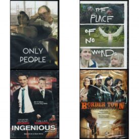 DVD Assorted Movies 4 Pack Fun Gift Bundle: Only People  The Place of No Words  Ingenious / Une idée de génie Bilingual  Border Town