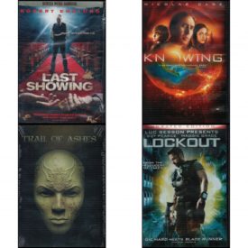 DVD Assorted Movies 4 Pack Fun Gift Bundle: The Last Showing  Knowing  Trail of Ashes  Lockout