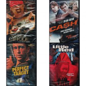 DVD Assorted Movies 4 Pack Fun Gift Bundle: Vicious Circle  Cash  Perfect Target 2003  Little Red