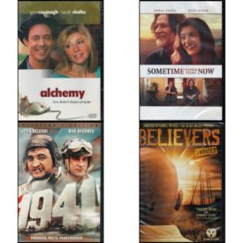 DVD Assorted Movies 4 Pack Fun Gift Bundle: Alchemy  Sometime Other Than Now  1941  Believers Unrated Edition