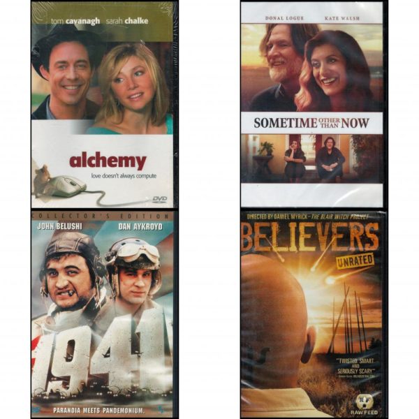 DVD Assorted Movies 4 Pack Fun Gift Bundle: Alchemy  Sometime Other Than Now  1941  Believers Unrated Edition