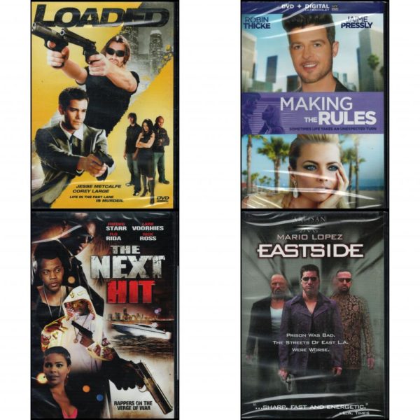 DVD Assorted Movies 4 Pack Fun Gift Bundle: Loaded  Making The Rules  The Next Hit  Eastside