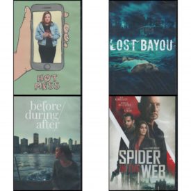 DVD Assorted Movies 4 Pack Fun Gift Bundle: Hot Mess  Lost Bayou  Before/During/After  Spider In The Web