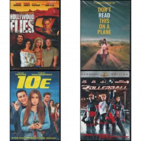 DVD Assorted Movies 4 Pack Fun Gift Bundle: Hollywood Files  Don't Read This on a Plane  10E  Rollerball Special Edition