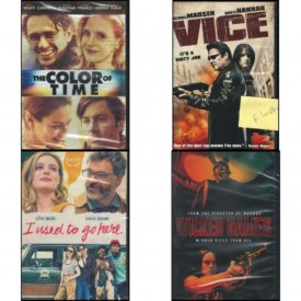 DVD Assorted Movies 4 Pack Fun Gift Bundle: The Color of Time  Vice  I Used to Go Here  WICKED GAMES