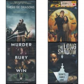 DVD Assorted Movies 4 Pack Fun Gift Bundle: There Be Dragons  Starforce  Murder Bury Win  The Long Shadow