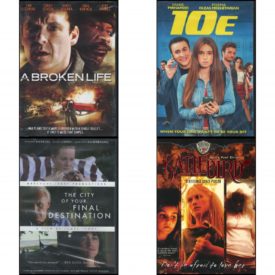 DVD Assorted Movies 4 Pack Fun Gift Bundle: A Broken Life  10E  The City of Your Final Destination  KatieBird: Certifiable Crazy Person