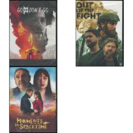 DVD Assorted Movies 4 Pack Fun Gift Bundle: Go / Don't Go  Out of the Fight  Moments in Spacetime