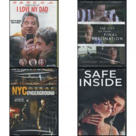 DVD Assorted Movies 4 Pack Fun Gift Bundle: I Love My Dad  The City of Your Final Destination  NYC Underground  Safe Inside