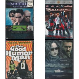 DVD Assorted Movies 4 Pack Fun Gift Bundle: The Matrix Revisited  Rollerball Special Edition  The Good Humor Man  That Beautiful Somewhere
