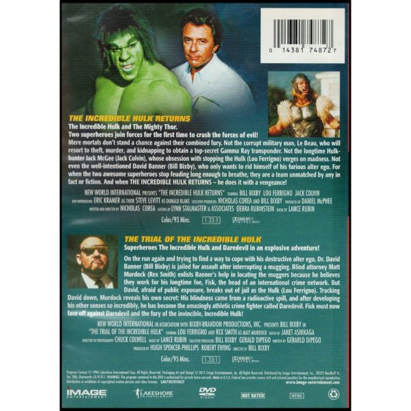 The Incredible Hulk Returns / The Trial Of The Incredible Hulk (DVD)