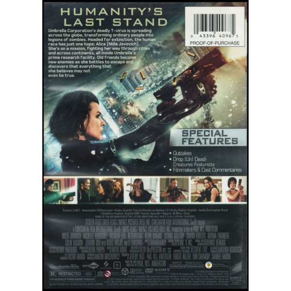 Resident Evil: Retribution (DVD)