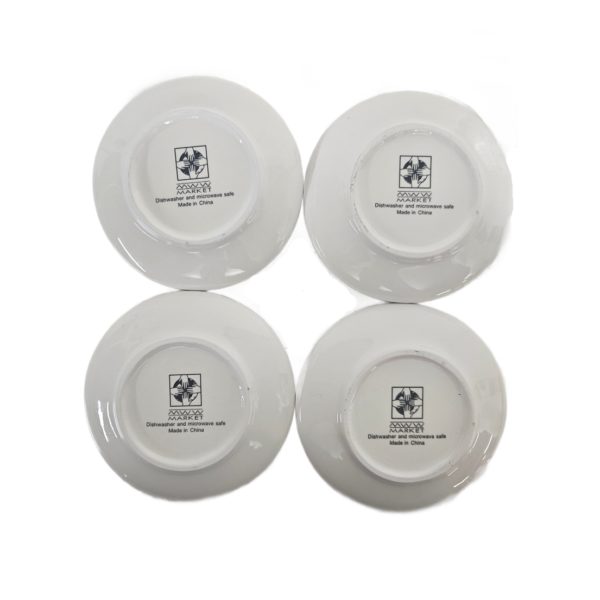 MWW Market Musical Notes Mini Plates 4.5 Inch Set of 4