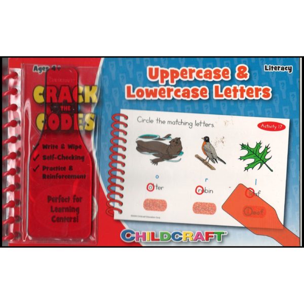 Childcraft Literacy: Uppercase & Lowercase Letters: Crack The Codes (Spiral Bound) (Hardcover)