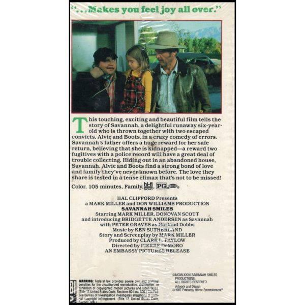 Savannah Smiles (VHS Tape)