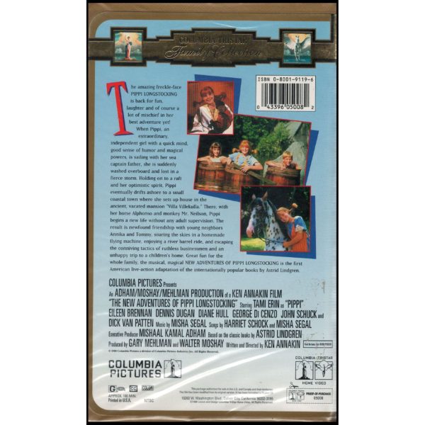The New Adventures of Pippi Longstocking (VHS Tape)
