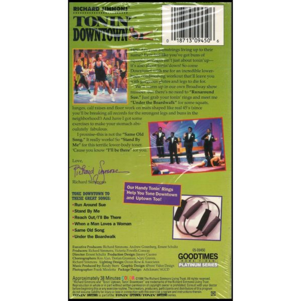 Richard Simmons Tonin' Downtown: An Exciting Lower Body Workout (VHS Tape)