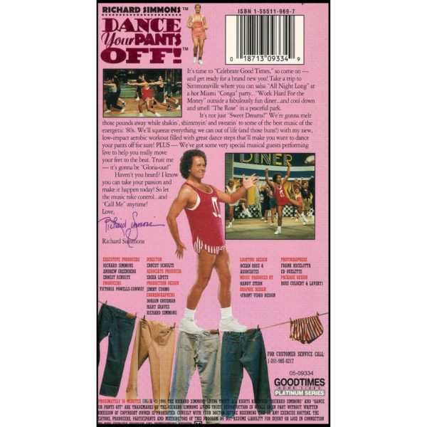 Richard Simmons Dance Your Pants Off! (VHS Tape)