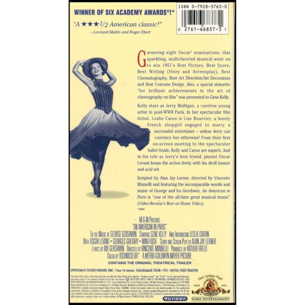 An American in Paris (VHS Tape)