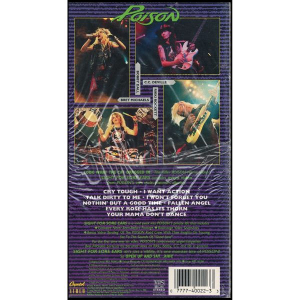 Poision: Sight for Sore Ears (VHS Tape)